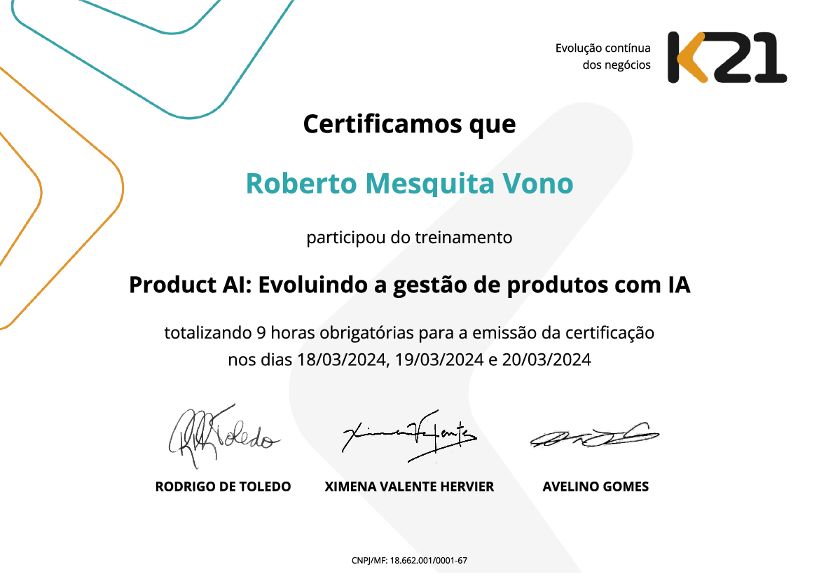 Certificado K21